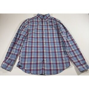 vineyard vine whale‎ shirt Men's Size Small Blue/red/white  plaid